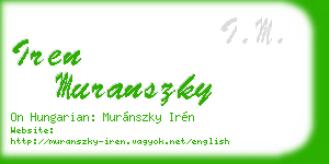 iren muranszky business card